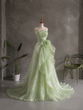 Load image into Gallery viewer, Honora Romantic Lace Wedding Dress, Elegant A-Line Bridal Gown with Soft Train image 5