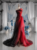 Load image into Gallery viewer, White One Shoulder Evening Gown, Draped Floor Length Formal Dress, Elegant Bridal and Special Occasion Gown