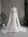 Load image into Gallery viewer, Elegant Custom Wedding Dress with Timeless Silhouette for Bridal Events