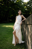 Load image into Gallery viewer, Ivory Long Formal Gown, Elegant Statement Evening Dress for Special Events