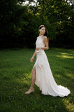 Load image into Gallery viewer, Ivory Long Formal Gown, Elegant Statement Evening Dress for Special Events