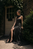 Load image into Gallery viewer, Black Long Formal Gown, Elegant Statement Evening Dress for Special Events