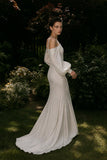 Load image into Gallery viewer, Ivory Elegant Floor Length Dress, Modern Formal Gown for Gala and Reception