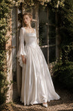 Load image into Gallery viewer, Ivory Long Formal Gown, Elegant Statement Evening Dress for Special Events