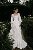 Load image into Gallery viewer, Ivory Floor Length Formal Gown, Elegant Long Evening Dress for Gala and Special Occasion