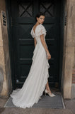 Load image into Gallery viewer, Ivory Long Formal Gown, Elegant Statement Evening Dress for Special Events