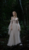 Load image into Gallery viewer, White Formal Evening Dress with Refined Full Length Silhouette for Reception and Gala