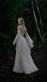 Load image into Gallery viewer, White Formal Evening Dress with Refined Full Length Silhouette for Reception and Gala