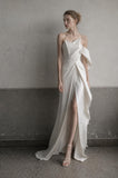 Load image into Gallery viewer, Ivory Long Formal Gown, Elegant Statement Evening Dress for Special Events
