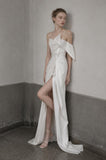 Load image into Gallery viewer, Ivory Long Formal Gown, Elegant Statement Evening Dress for Special Events