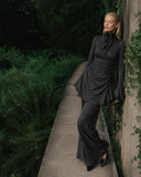 Load image into Gallery viewer, Silver Gray Tailored Suit for Women, Modern Formal Evening and Gala Outfit
