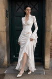 Load image into Gallery viewer, Ivory Long Formal Gown, Elegant Statement Evening Dress for Special Events