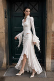 Load image into Gallery viewer, Ivory Long Formal Gown, Elegant Statement Evening Dress for Special Events