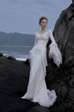 Load image into Gallery viewer, White Elegant Floor Length Dress, Modern Formal Gown for Gala and Reception