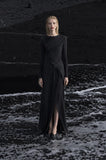 Load image into Gallery viewer, Black Elegant Floor Length Dress, Modern Formal Gown for Gala and Reception