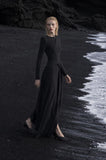Load image into Gallery viewer, Black Elegant Floor Length Dress, Modern Formal Gown for Gala and Reception