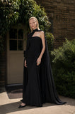 Load image into Gallery viewer, Black Elegant Floor Length Dress, Modern Formal Gown for Gala and Reception