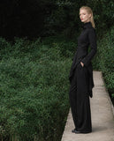 Load image into Gallery viewer, Black Formal Evening Dress with Refined Full Length Silhouette for Reception and Gala
