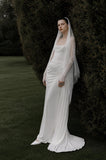 Load image into Gallery viewer, White Long Formal Gown, Elegant Statement Evening Dress for Special Events