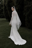 Load image into Gallery viewer, White Long Formal Gown, Elegant Statement Evening Dress for Special Events