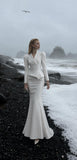 Load image into Gallery viewer, White Floor Length Formal Gown, Elegant Long Evening Dress for Gala and Special Occasion