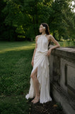 Load image into Gallery viewer, Ivory Long Formal Gown, Elegant Statement Evening Dress for Special Events