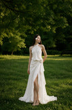 Load image into Gallery viewer, Ivory Long Formal Gown, Elegant Statement Evening Dress for Special Events