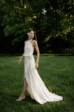 Load image into Gallery viewer, Ivory Long Formal Gown, Elegant Statement Evening Dress for Special Events