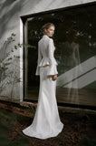 Load image into Gallery viewer, White Tailored Pantsuit for Women, Formal Evening Suit and Modern Wedding Guest Outfit