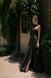 Load image into Gallery viewer, Black Long Formal Gown, Elegant Statement Evening Dress for Special Events