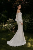 Load image into Gallery viewer, Ivory Elegant Floor Length Dress, Modern Formal Gown for Gala and Reception