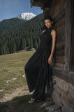 Load image into Gallery viewer, Black Elegant Floor Length Dress, Modern Formal Gown for Gala and Reception