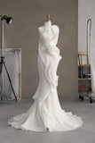 Load image into Gallery viewer, Elegant Ivory Bridal Gown with Refined Silhouette for Romantic Wedding Ceremonies