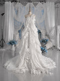 Load image into Gallery viewer, White Draped Evening Gown, Elegant One Shoulder Formal Dress with Flowing Floor Length Silhouette