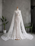Load image into Gallery viewer, Elegant Custom Wedding Dress with Timeless Silhouette for Bridal Events