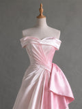Load image into Gallery viewer, White One Shoulder Draped Gown with Long Train for Weddings and Formal Events