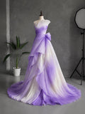 Load image into Gallery viewer, Ivory One Shoulder Evening Gown, Draped Formal Dress with Long Train