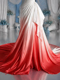 Load image into Gallery viewer, White Strapless Wedding Dress with Sculpted Neckline, Draped Bodice and Full Skirt, Made to Measure Bridal Gown