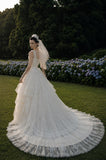 Load image into Gallery viewer, Ivory Elegant Bridal Gown with Full-Length Silhouette, Wedding Dress for Bridal Portraits