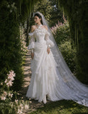 Load image into Gallery viewer, Ivory Classic Bridal Gown with Full-Length Silhouette, Wedding Dress for Bridal Portraits