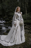Load image into Gallery viewer, Ivory Romantic Bridal Gown with Formal Bridal Look, Wedding Dress for Bridal Portraits