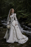 Load image into Gallery viewer, Ivory Romantic Bridal Gown with Formal Bridal Look, Wedding Dress for Bridal Portraits