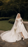 Load image into Gallery viewer, Ivory Classic Bridal Gown with Formal Bridal Look, Wedding Dress for Bridal Portraits