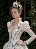 Load image into Gallery viewer, Ivory Statement Bridal Gown with Formal Bridal Look, Wedding Dress for Bridal Portraits
