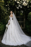Load image into Gallery viewer, Ivory Refined Bridal Gown with Statement Skirt, Wedding Dress for Bridal Portraits