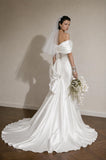 Load image into Gallery viewer, Ivory Statement Bridal Gown with Statement Skirt, Wedding Dress for Bridal Portraits