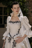 Load image into Gallery viewer, Ivory Classic Bridal Gown with Graceful Draping, Wedding Dress for Bridal Portraits