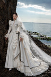 Load image into Gallery viewer, Ivory Refined Bridal Gown with Ceremony Style, Wedding Dress for Bridal Portraits