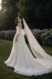 Load image into Gallery viewer, Ivory Graceful Bridal Gown with Ceremony Style, Wedding Dress for Bridal Portraits
