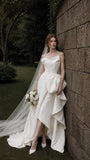 Load image into Gallery viewer, Ivory Graceful Bridal Gown with Flowing Train, Wedding Dress for Wedding Reception